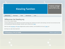 Tablet Screenshot of kiessling.org