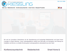 Tablet Screenshot of kiessling.com